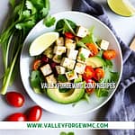 Tofu salad with vegetables