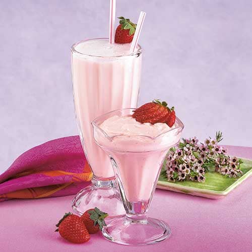 Strawberry Pudding and Shake