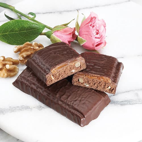 Brownie with Caramel Layer Bar
