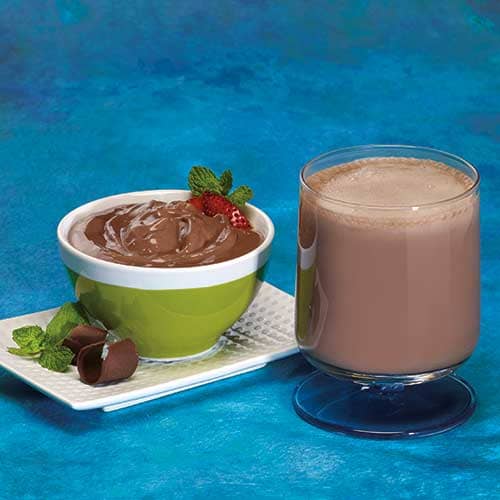 Mint Chocolate Pudding and Shake with Fiber