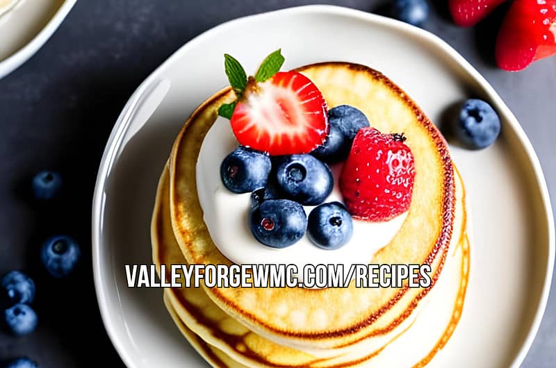 Vanilla Flavored Healthy Protein Pancakes