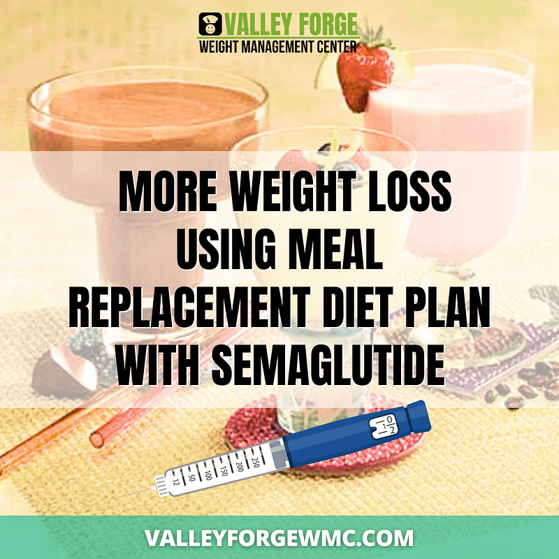 A Meal Replacement Diet Plan With Semaglutide Resulted In More Weight Loss