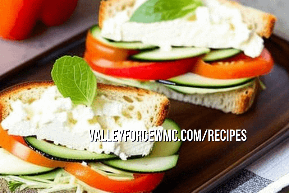 veggie and hummus sandwich
